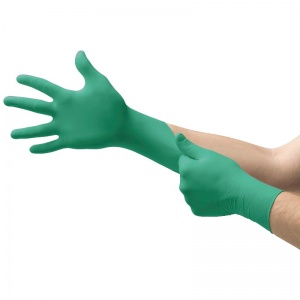 Ansell TouchNTuff 92-600 Disposable Nitrile Gloves with Virus Protection